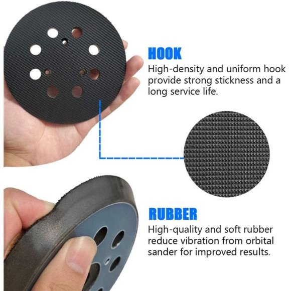 2-PC Replacement Hook and Loop Sander Pad for DeWALT DW421 DW423 D26453 D26451 - Picture 5 of 5